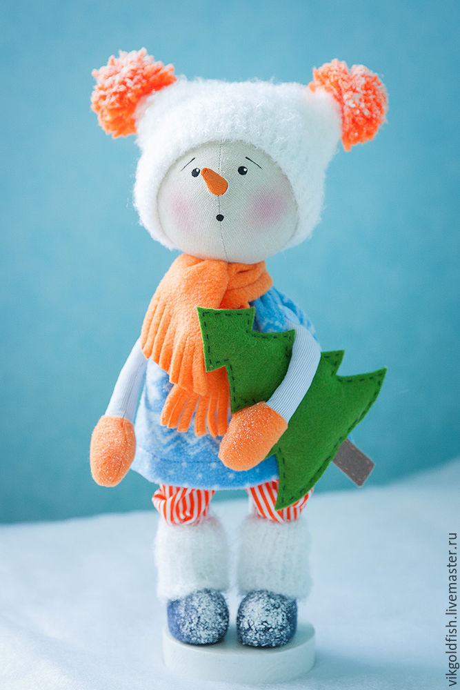 Мастер-класс: снеговичок Снежок своими руками, фото № 9