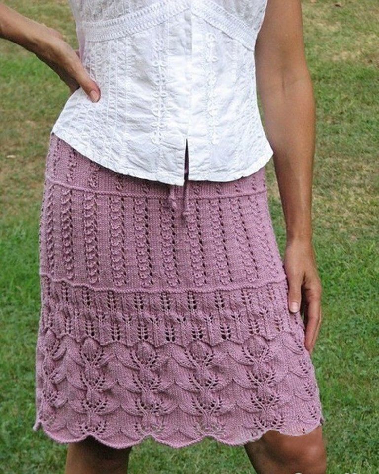 Вязаная юбка — юбка для смелых, фото № 45