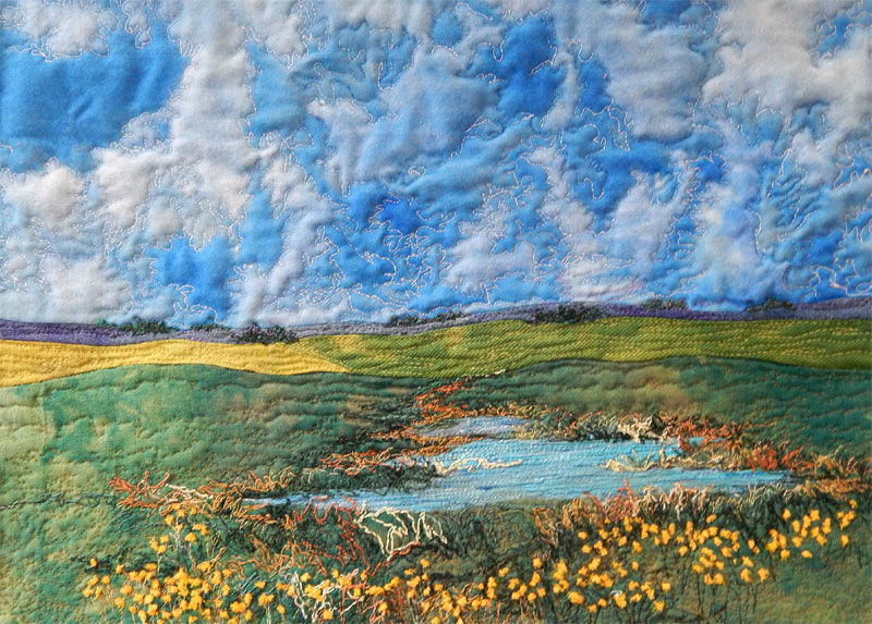 Удивительные лоскутные пейзажи Cindy Hoppe, фото № 6