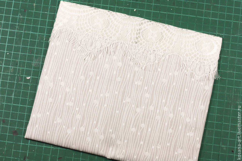 Мастер-класс: как сделать нежную открытку с использованием ткани, фото № 2