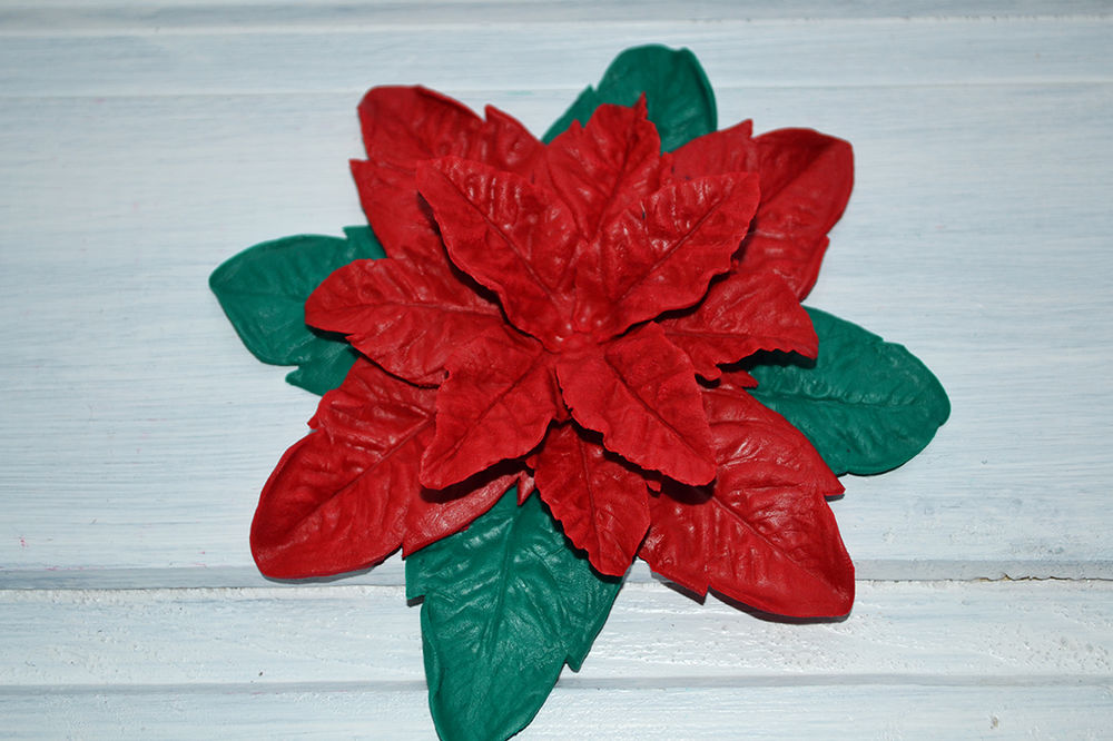 Создаем рождественский цветок из полимерной глины, фото № 18