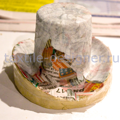 Создание мини - шляпки ( папье маше), фото № 6