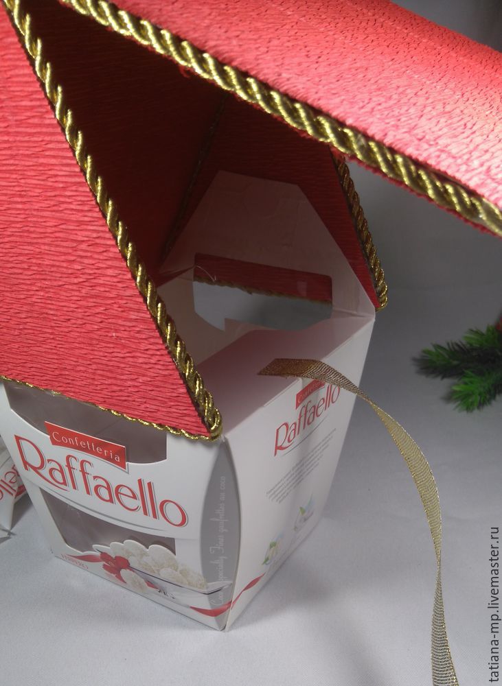 Новогодний домик Деда Мороза из коробки конфет: мастер-класс, фото № 30