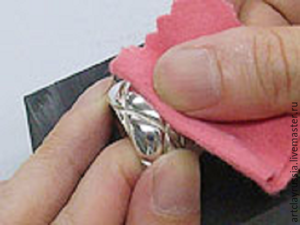 Делаем серебряное кольцо с текстурным рисунком, фото № 15
