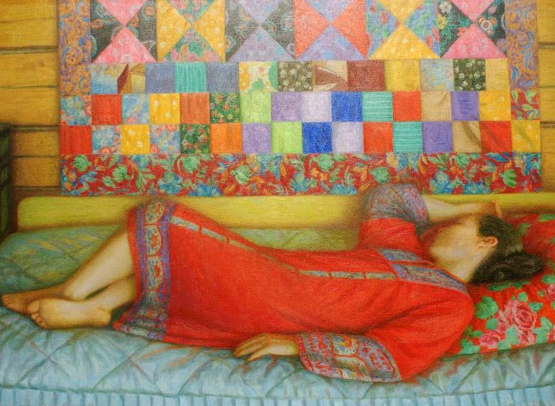 Лоскутное одеяло в живописи: подборка из 70 прекрасных картин, фото № 60