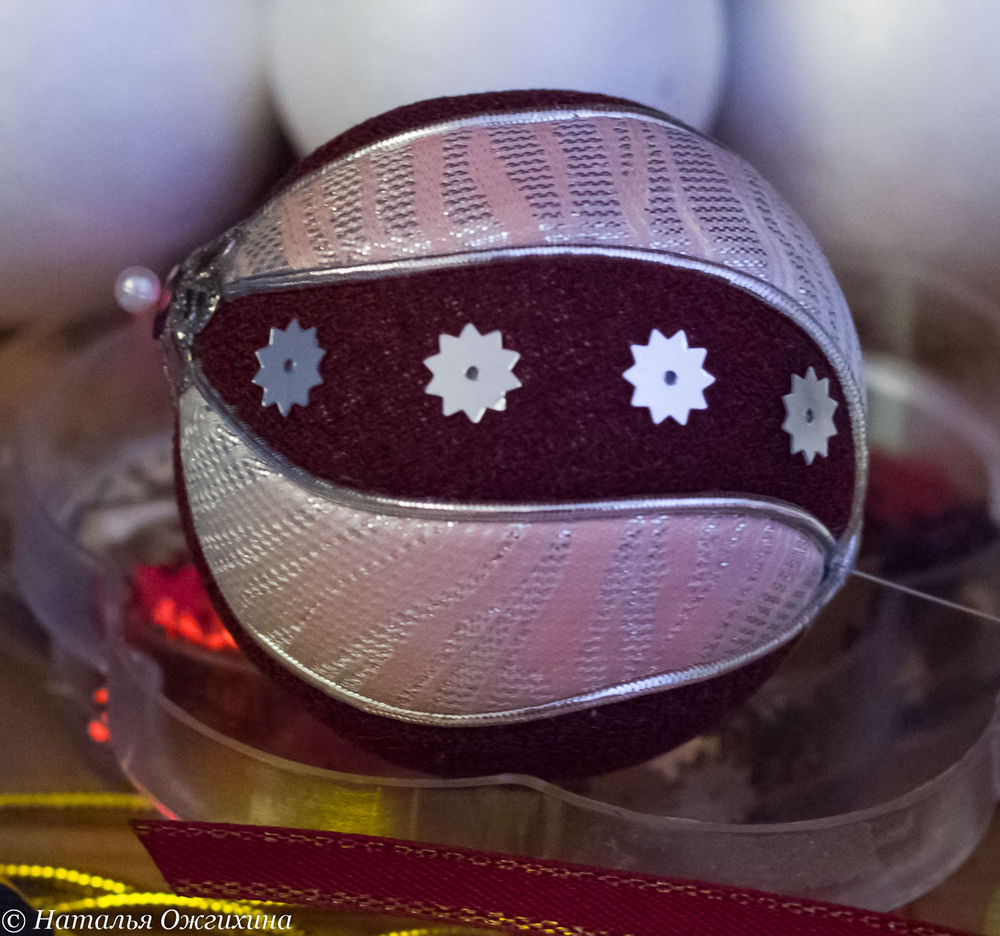 Изготавливаем новогодние текстильные шары, фото № 19