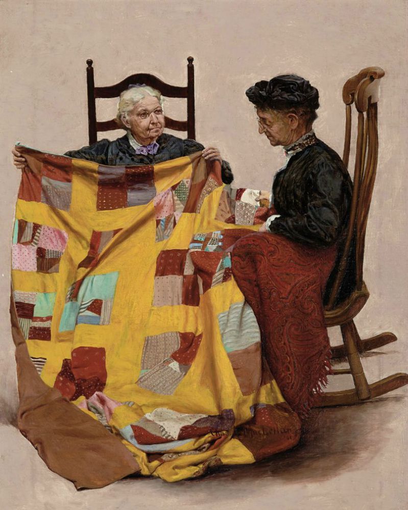 Лоскутное одеяло в живописи: подборка из 70 прекрасных картин, фото № 62