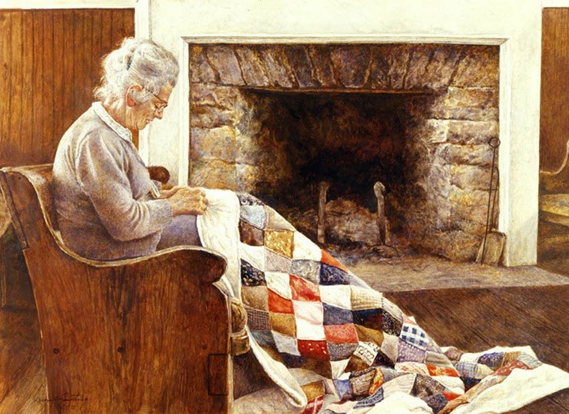 Лоскутное одеяло в живописи: подборка из 70 прекрасных картин, фото № 37