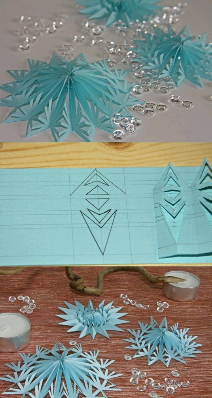 снежинка оригами из модулей пошагово