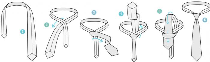 как завязывать галстук легкий способ