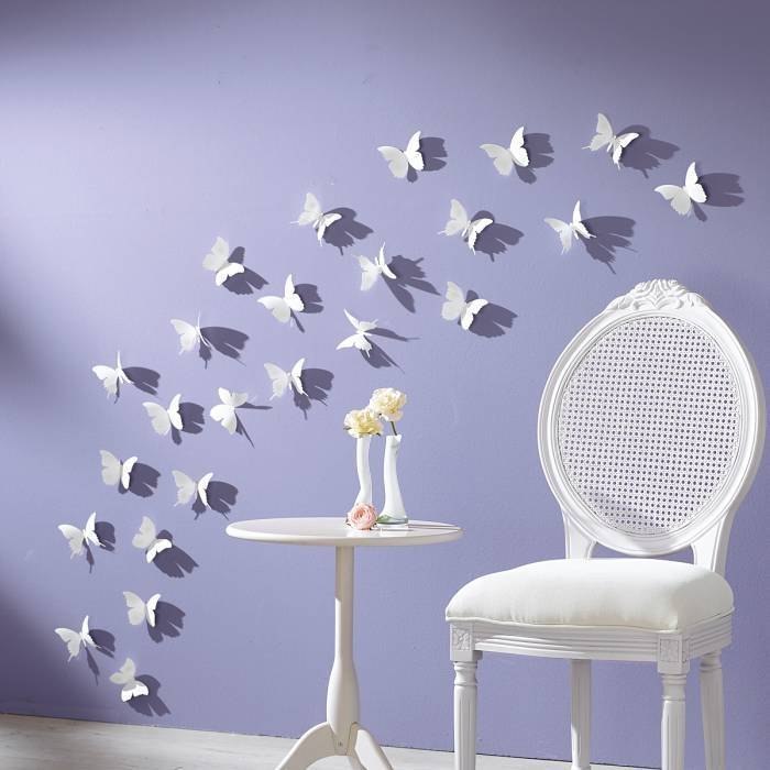 Поделки из бумаги – бабочки: силуэты на стену