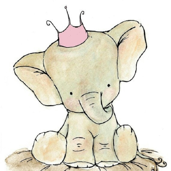Рисунок слона карандашом для детей для срисовывания