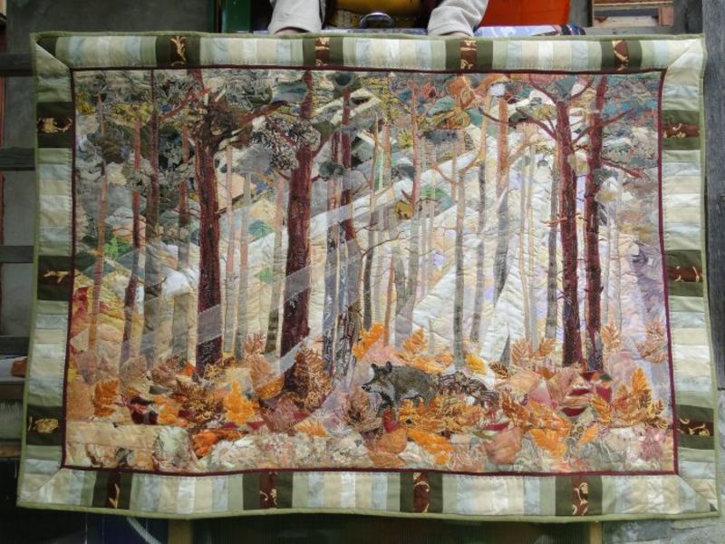 Японское искусство создания картин из ткани