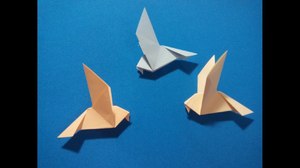 Голубь из бумаги оригами 