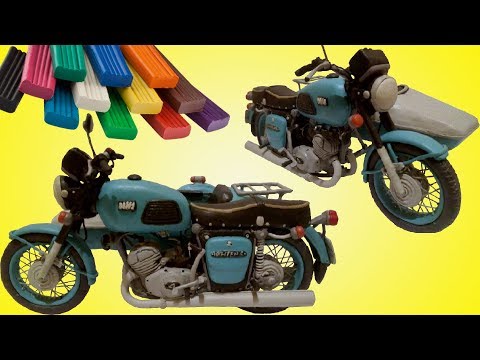 Мотоциклы из пластилина своими руками. Работы подписчика