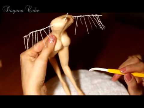 Шикарная фигурка из мастики с нуля (Sugar figure Angel)