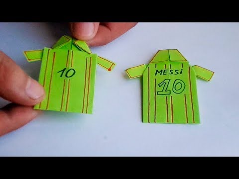 оригами футболка Лионели Месси // origamiI T-Shirt Lionelli Messi
