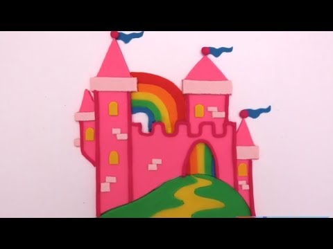 Замок из пластилина своими руками Play doh пластилин