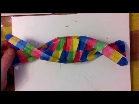 Как раскрасить оригами модель днк+How to paint origami model of DNA+модель днк своими руками