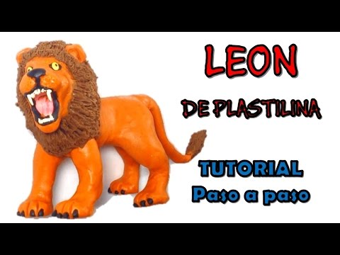 Como hacer un león de Plastilina / How to make a lion with clay