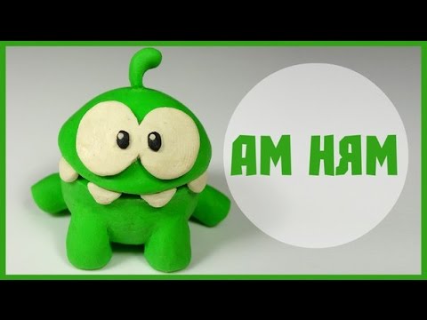 Лепим Ам Няма из пластилина (Приключения Ам Няма). Cut the Rope - Om Nom Stories