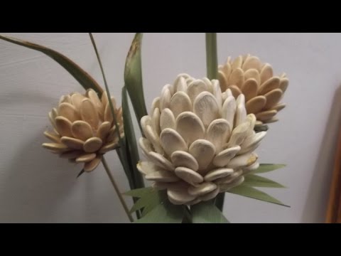 Детские осенние поделки из тыквенных семечек