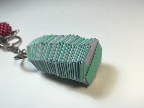 ОРИГАМИ как сделать пружину оригами брелок