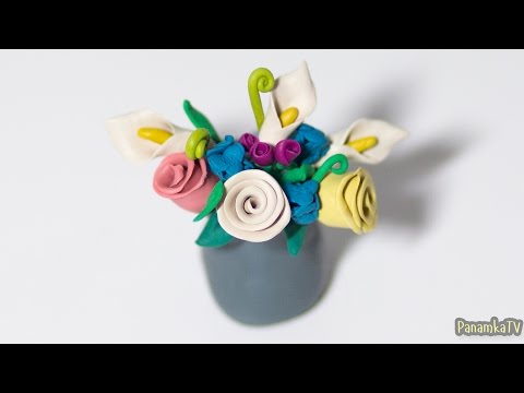 Лепка из пластилина #14: Как сделать Цветы.