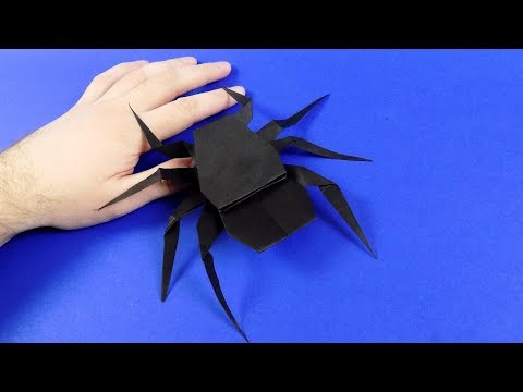 Как сделать паука из бумаги