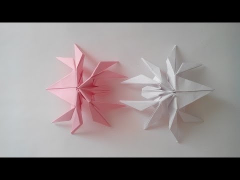 Как сделать из бумаги паука (Origami Spider)