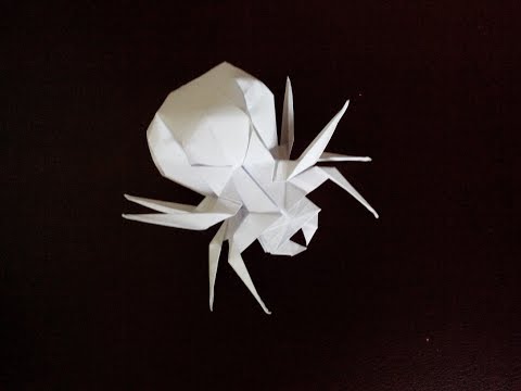 Интересный паук оригами, spider origami