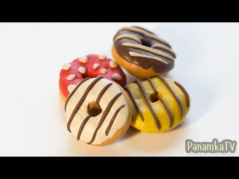 Лепка из пластилина #15: Как сделать Пончики.