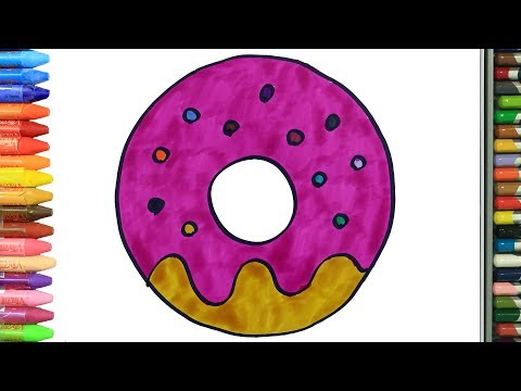 Как нарисовать пончик 