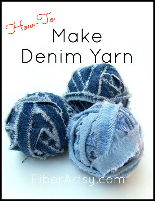 How to Make Denim Yarn, a Fiberartsy.com Tutorial