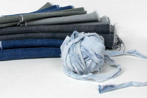 How to make denim yarn from old jeans