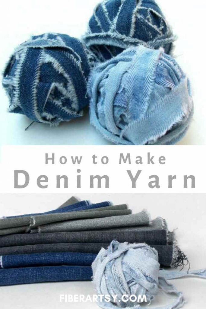 How to Make Denim Yarn from Old Jeans
