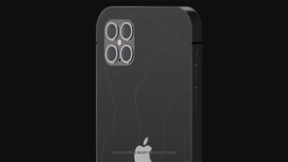 Как будет выглядеть iPhone 12 в стиле iPhone 4 с четырьмя камерами (концепт)