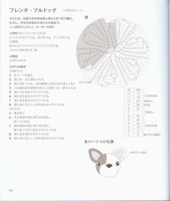 Японский журнал. Собачки амигуруми