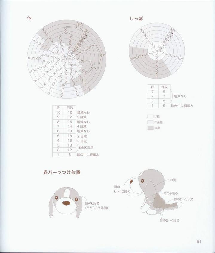 Японский журнал. Собачки амигуруми