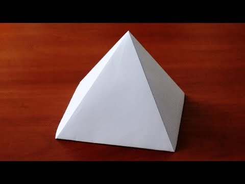 How to make Paper Pyramid ( very easy ) 