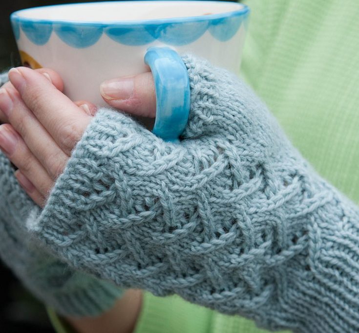 Free Knitting Pattern Cafe Au Lait Mitts