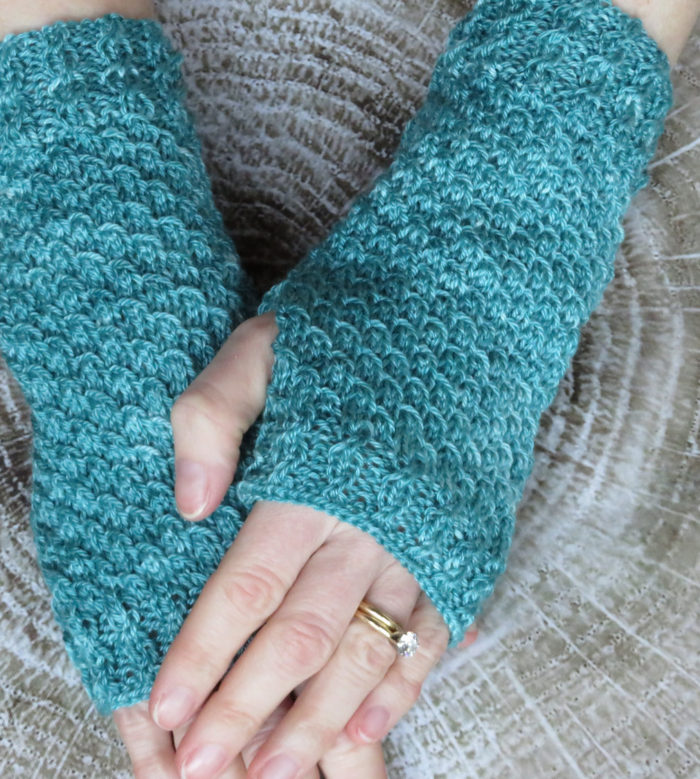 Knitting Pattern for Easy Mermaid Scales Mitts