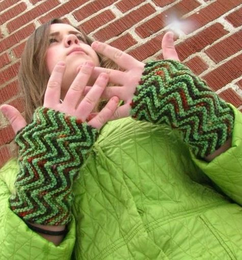 ZigZag Fingerless Gloves