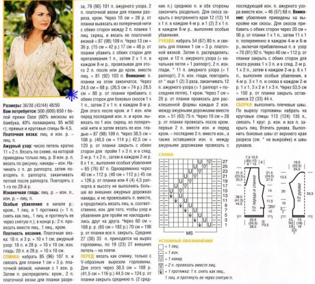 Описание и схемы пуловера