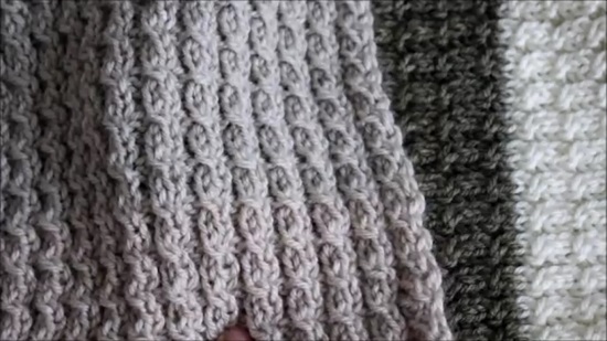 Схема вязания мужского шарфа спицами