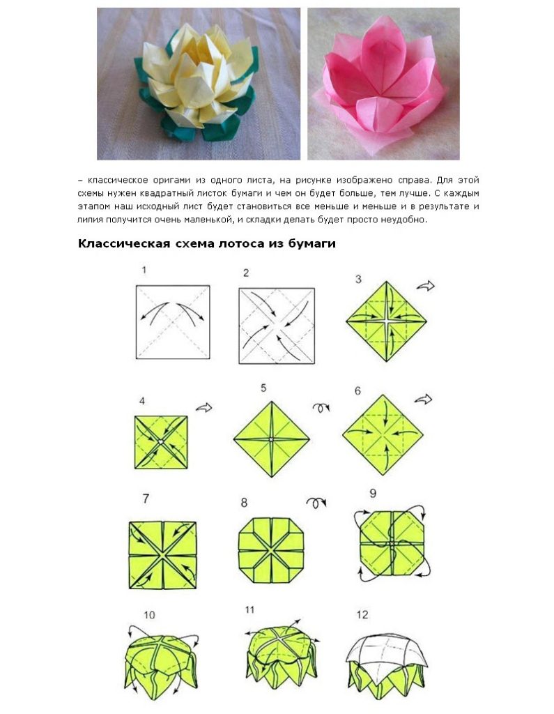 Лотос-оригами