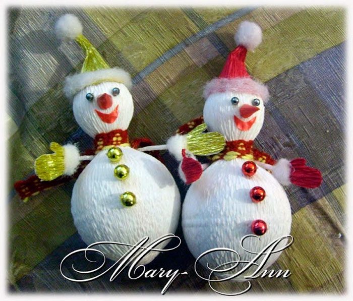 Снеговики своими руками: пошаговые мастер-классы на Новый год