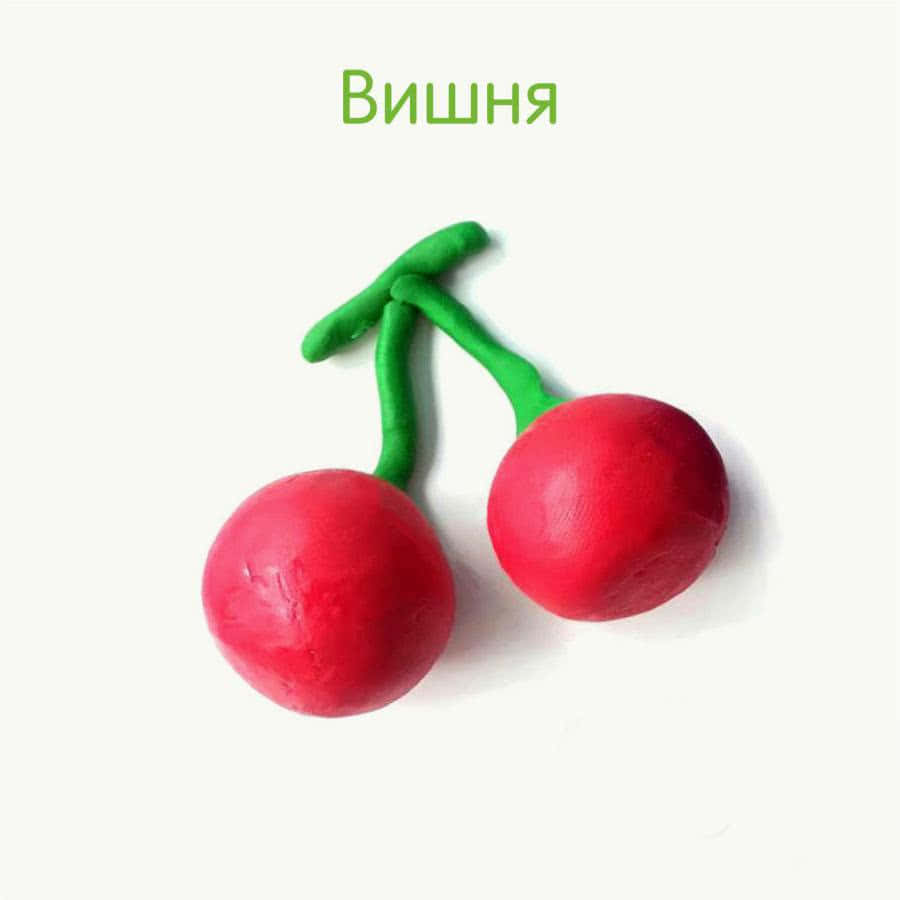 Фрукты из пластилина