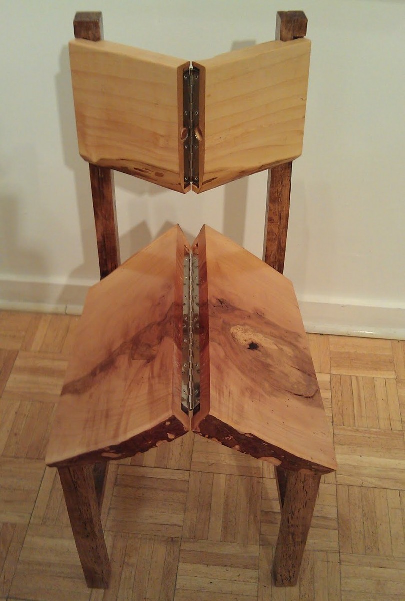 Самодельные деревянные стулья