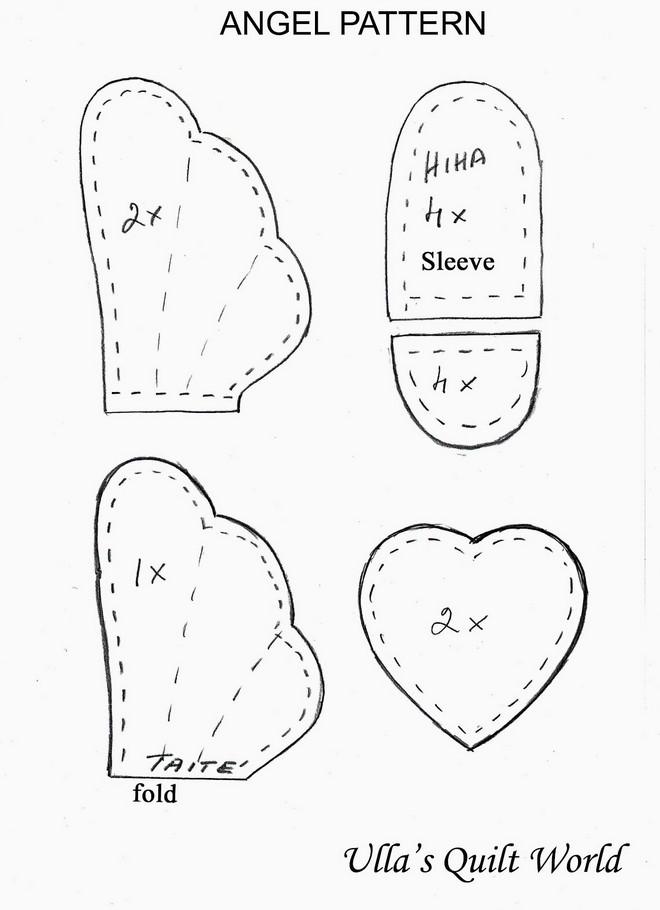 выкройка ангела, выкройка текстильной куклы ангела, выкройка примитивной куклы ангелочка, новогодние выкройки, рождественский ангел, handmadetoy